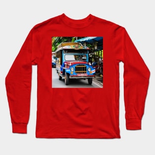 Jeepney in The Philippines Long Sleeve T-Shirt